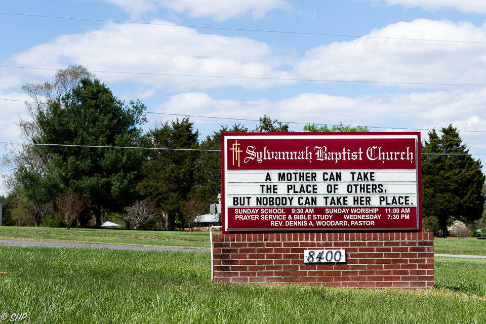 30-Sylvannah Baptist Church Mother Sign ©SHP 2018-0059.jpg
