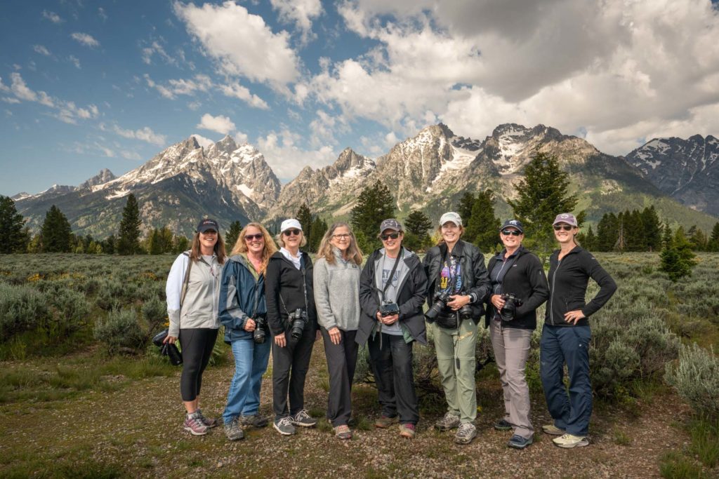 Magic in the Tetons Ladies Photography Retreat group photo