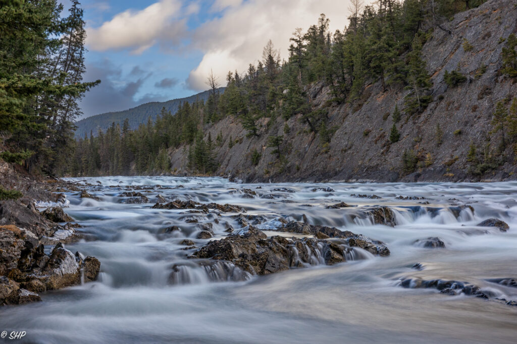 Bow River Falls in Banff Canada