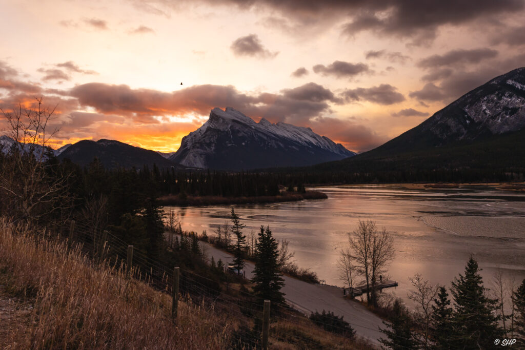 Sunrise Vermilion Lakes Banff NP Canada